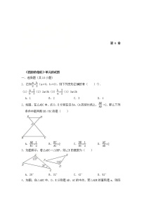 2021学年第6章 图形的相似综合与测试单元测试当堂检测题