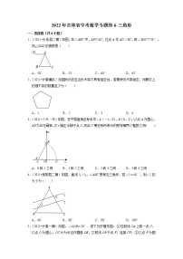 2022年吉林省中考数学专题练6-三角形