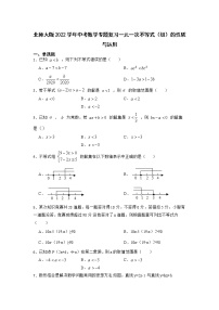 2022年中考数学专题复习：一元一次不等式（组）的性质与运用