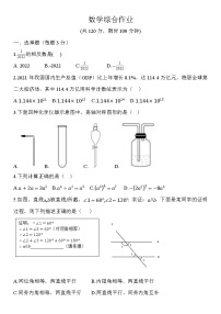 2022年河南省开封市九年级一模考试数学试卷(word版无答案)