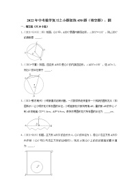 2022年中考数学复习之小题狂练450题（填空题）：圆（含答案）