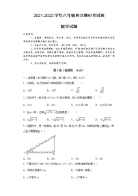 安徽省滁州市定远县吴圩片2021-2022学年八年级下学期期中考试数学试题（含答案）