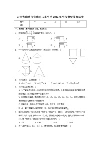 云南省曲靖市宣威市乐丰乡初级中学2022年中考数学模拟试卷  解析版