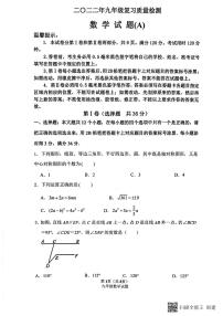 2022年山东省滨州市滨城区中考一模数学试卷