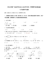 广东省肇庆四会市广附实验学校2021-2022学年七年级下学期期中考试数学试题（无答案）