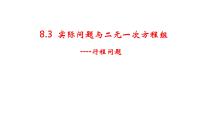 人教版七年级下册8.3 实际问题与二元一次方程组教学ppt课件