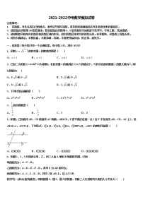 浙江省宁波市镇海区仁爱中学2021-2022学年十校联考最后数学试题含解析