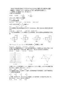 2022年海南省海口市初中毕业生学业模拟考试数学试题