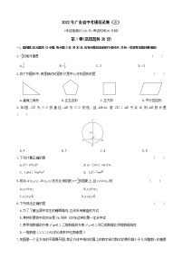 2022广东中考数学模拟卷（三）