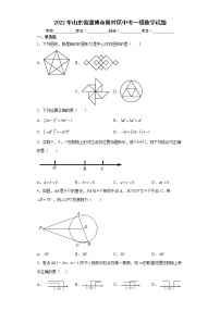 2022年山东省淄博市周村区中考一模数学试题(word版含答案)