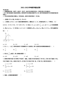 2021-2022学年广东省中学山大附属中学中考适应性考试数学试题含解析