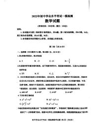 山东省青岛市莱西市部分学校2022年初中学业水平考试一模检测九年级数学试题