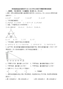 四川省渠县流江初级实验中学2021-2022学年七年级下学期数学期中测试题（无答案）