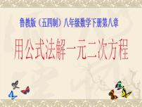 初中数学鲁教版 (五四制)八年级下册3 用公式法解一元二次方程图文ppt课件