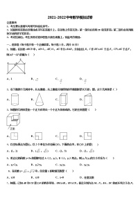 2021-2022学年河北省石家庄新华区市级名校中考数学对点突破模拟试卷含解析