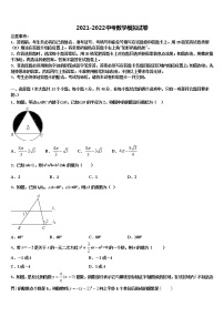 2021-2022学年河南大附中中考数学猜题卷含解析