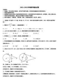 2021-2022学年湖南长沙市中学雅培粹校毕业升学考试模拟卷数学卷含解析