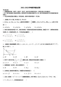 2021-2022学年湖北省荆州松滋市重点中学中考二模数学试题含解析