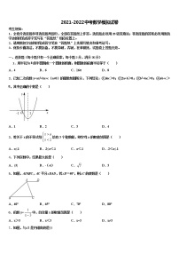 2021-2022学年湖南省长沙市中考三模数学试题含解析