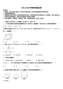 2021-2022学年黄山市～达标名校中考数学对点突破模拟试卷含解析