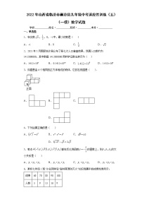 2022年山西省临汾市襄汾县九年级中考适应性训练（五）（一模）数学试题(word版含答案)