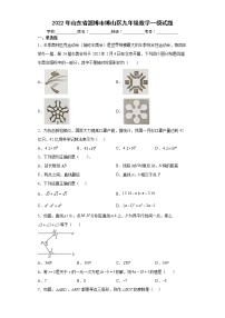 2022年山东省淄博市博山区九年级数学一模试题(word版含答案)