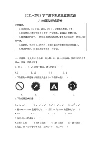 2022年重庆市大足区九年级下学期质量监测数学试题(word版无答案)