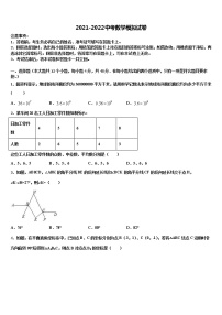 2021-2022学年江苏省徐州邳州市重点中学中考冲刺卷数学试题含解析