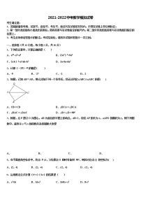 2021-2022学年江苏省宿迁市沭阳怀文中学中考联考数学试题含解析