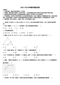 2021-2022学年江西省南昌市进贤县达标名校中考联考数学试题含解析