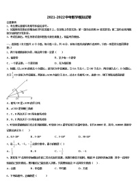 2021-2022学年山东省泰安市泰山区中考二模数学试题含解析