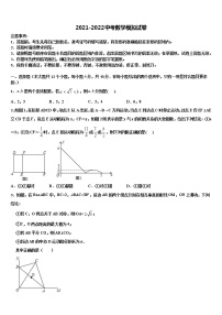 2021-2022学年山东省济南回民中学初中数学毕业考试模拟冲刺卷含解析