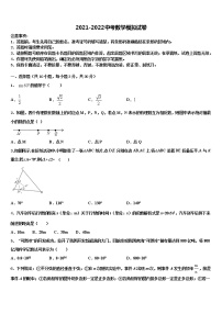 2021-2022学年宁夏吴忠市红寺堡区回民中学中考四模数学试题含解析