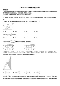 2021-2022学年四川省部分地区中考数学适应性模拟试题含解析