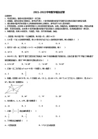 2021-2022学年四川省甘孜州道孚一中学中考联考数学试卷含解析