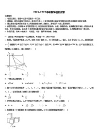 2021-2022学年新疆沙湾县中考数学全真模拟试卷含解析