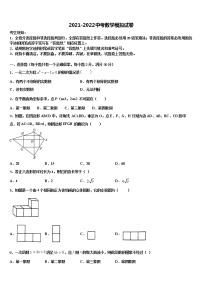 2022届【全国百强校首发】河北省武邑中学毕业升学考试模拟卷数学卷含解析