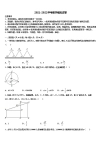 2021-2022学年重庆市渝北八中学中考数学模拟精编试卷含解析