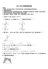 2021-2022学年四川省巴中市达标名校中考数学模试卷含解析