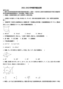 2021-2022学年新疆伊犁州重点达标名校中考数学最后一模试卷含解析