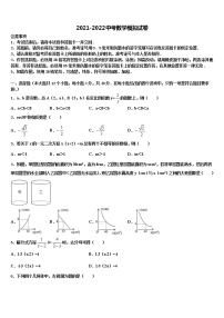 2022届河池市重点中学中考二模数学试题含解析