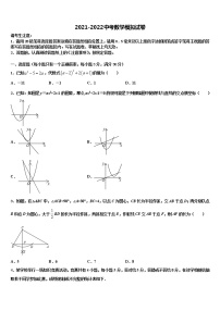 2022届湖南省邵东县市级名校中考数学模拟试题含解析