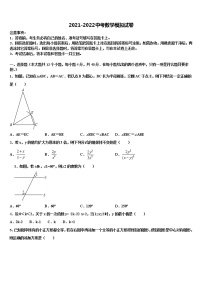 2021-2022学年江苏省无锡市东湖塘中学中考联考数学试题含解析