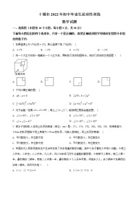 2022年湖北省十堰市中考适应性训练数学试题