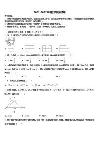 2022届山西省定襄县中考数学适应性模拟试题含解析