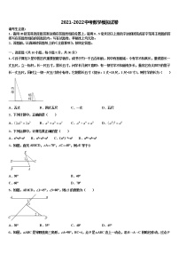 2022届陕西省武功县中考五模数学试题含解析