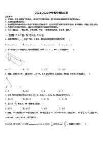 2022届陕西省咸阳市达标名校中考数学模拟预测试卷含解析