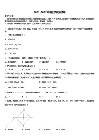 2022届浙江省嘉兴市秀洲区中考数学押题试卷含解析