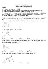 2022年福建省沙县重点达标名校中考数学仿真试卷含解析
