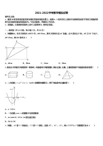 2022年福建省泉州市鲤城北片区中考数学考试模拟冲刺卷含解析